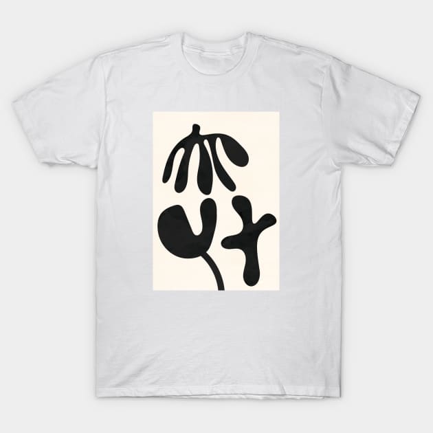 Abstract Modern Minimal Flower 1 T-Shirt by Colorable